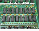 Lexicon 200 - Digital Board * 710-03306 REV.2 - Digital PCB - Data Memory - 16× 4164 16K×1-Bit DRAM