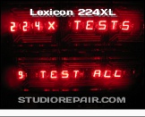 Lexicon 224XL - LARC Display * 224X TESTS - TEST ALL