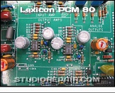 Lexicon PCM 80 - Analog Circuitry * …