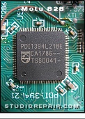 Motu 828 - IEEE1394 LLC * Philips Semiconductors PDI1394L21 IEEE1394 (FireWire) LLC (Link Level Controller)