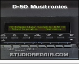 Roland D-50 Musitronics - Display * *** Expanded Linear Synthesizer D-50 ***