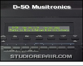 Roland D-50 Musitronics - Display * D-50 Ver.No. 3.30 - Thanks to Eric & Adrian E by Oli Schwarz