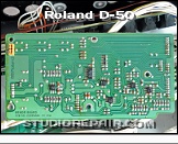 Roland D-50 - Bender Board * Bender Circuit Board - PCB 22925446 / Assy 76180110 - Soldering Side