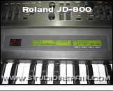 Roland JD-800 - Display * Combined LED and LC display