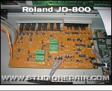 Roland JD-800 - Jack PCB * The jack PCB contains all analog circuitry and the PCM61 DAC.