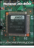 Roland JD-800 - H8 Microcontroller * Hitachi H8-Family MCU