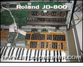 Roland JD-800 - Panel Taken Apart * …