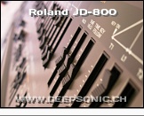 Roland JD-800 - Sliders * …