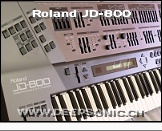 Roland JD-800 - Top View * …