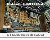 Roland Jupiter-4 - Opened * Top Panel Unfolded and Keyboard Assembly Dismounted