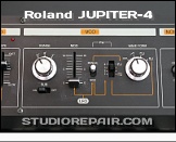 Roland Jupiter-4 - Panel Controls * VCO - Range, Sub-Osc, Modulation, Pulse Width, Wave Form