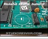 Roland Alpha Juno-2 - Battery * Desoldered Backup Battery