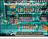 Roland Alpha Juno-2 - A/D Converter * NEC μPD7001 8-bit A/D Converter with Serial I/O
