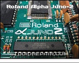 Roland Alpha Juno-2 - Logotype * Main Board Logotype