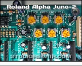 Roland Alpha Juno-2 - Trimmer * VCF Frequency Adjustment Trim-Pots