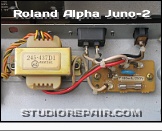 Roland Alpha Juno-2 - Power Supply * Mains Inlet and Transformer