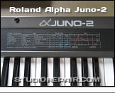Roland Alpha Juno-2 - Panel * Logotype and Imprint