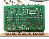 Roland JX-3P - DIN Jack Board * DIN Board 149H216 / PCB 052H451A - Early Series w/o MIDI Thru Jack - Soldering Side