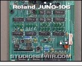 Roland JUNO-106 - Module Board * PCB 291-902 - Component Side - Sample & Holds