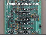 Roland JUNO-106 - Module Board * PCB 291-902 - Component Side - Voices