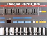 Roland JUNO-106 - Panel * Right Panel Side