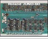 Roland Juno-60 - CPU / Voice Board * Board OPH161 / PCB 052H370C