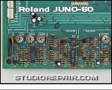 Roland Juno-60 - CPU / Voice Board * Board OPH161 / PCB 052H370C - Waveform & VCF Section (Roland IR3109 Quadruple OTA for VCF Applications)