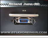 Roland Juno-60 - DCB Connector * The connector for Roland's own DCB standard
