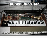 Roland Juno-60 - Case Opened * Case opened with dismounted right hand panel PCB