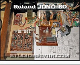 Roland Juno-60 - Opened * Left Hand Controller Section Dismounted