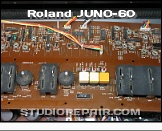 Roland Juno-60 - Panel Board * Panel Board A OPH187 / PCB 052H410C