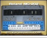 Roland MC-202 - Top Cover * Inside View of the Top Cover with Rubber Contacts Already Placed