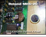 Roland MKS-20 - Digital Circuitry * Maintenance & Repair - Battery Replacement