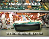 Roland MKS-80 - LCD Module * The CPU board contains a 8051 MCU to control both voice boards as well as all peripherals like buttons, LEDs and the LCD.