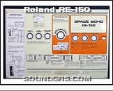 Roland RE-150 - Quick Reference * …