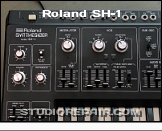 Roland SH-1 - Front Panel * Master, Mod & VCO Sections