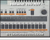 Roland TR-707 - Panel View * Right Hand Side