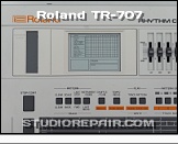 Roland TR-707 - Panel View * Display / Cartridge Section
