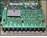 Roland TR-707 - Volume Board * Part No. 7313605000 / PCB 2291098002 - Soldering Side