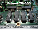Roland TR-808 - Memory * 4 pieces of HM4334 1kx4bit SRAM