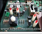Roland TR-808 - Button * PCB section with Start/Stop button
