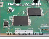 Roland XV-5050 - Circuitry * On-board Sound ROMs