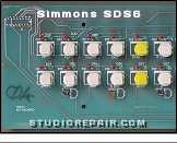Simmons SDS6 - Panel Board * Keyboard PCB