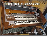 Solina F-217/27A - Opened * Top Cover Removed and Switch Panel Folded Up