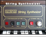 Solina String Synthesizer - Panel * Synthesizer Key Assigning