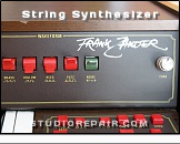 Solina String Synthesizer - Panel * Synthesizer Waveform Switches. Panel Signatured by German Beat-Music Artist Frank Zander