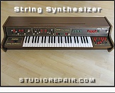 Solina String Synthesizer - Top View * Instrument Signatured by the German Beat-Music Artist Frank Zander