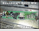 Soundcraft Spirit M12 - Circuit Board * Rear Circuit Board Containing the Power Supply and Digital Output Circuitry