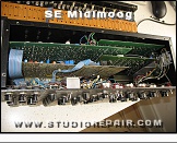 Studio Electronics Midimoog - Cover Removed * Top Cover removed. The three green boards are the original Minimoog ones, the clear one is Studio Electronic's Minimidi control board.