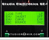 Studio Electronics SE-1 - Display Screen * Miscellaneous Edit Page #2